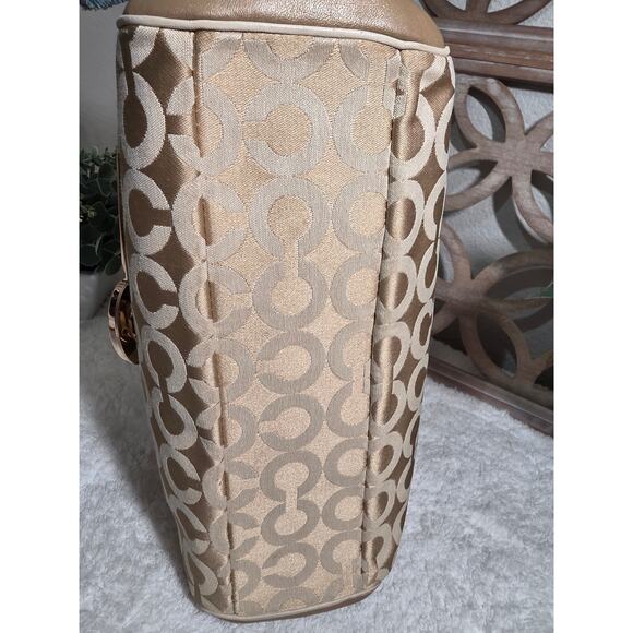 Coach Madison Madeline East/West Satchel in Op Art Logo pattern - Picture 7 of 11